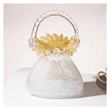 Imagem de Vaso Vaso nórdico fofo de luxo, peça central estética, vaso de flores vintage, decoração moderna chinesa para el hogar, decoração de quarto fy25xp Vaso de flores(Grande)