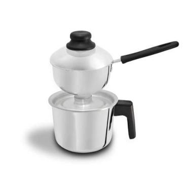 Imagem de Cuscuzeira Mini Individual em Alumínio Polido, Modelo Tetinha (NAO COMPATIVEL COM FOGAO POR INDUCAO)