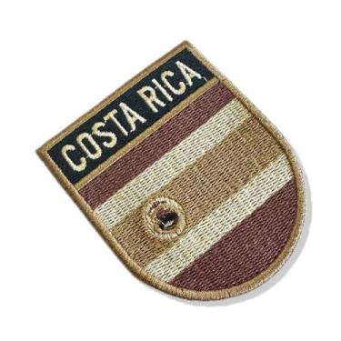 Imagem de BP0201E-004 Bandeira Costa Rica Patch Bordado 6,8x8,0cm - BR44