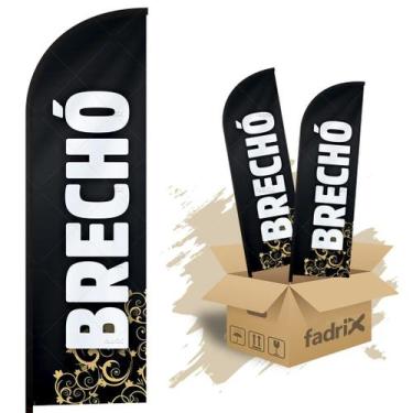 Imagem de Wind Banner Dupla Face 3mt Completo Brechó Kit C/ 2unds - Fadrix