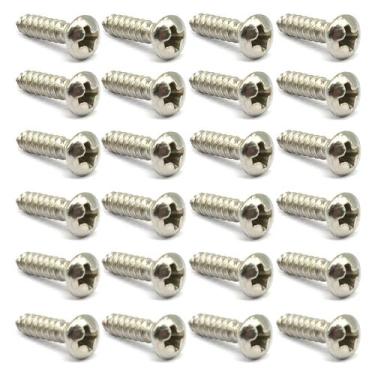 Imagem de 24 parafuso INOX Oval escudo guitarra STRATO 2,9 X 13mm MXP