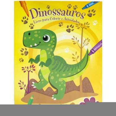 Imagem de Livro Para Colorir E Atividades: Dinossauros