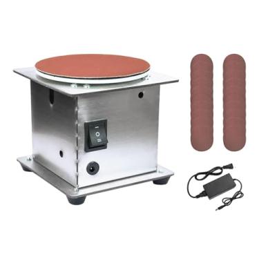 Imagem de Baoblaze Mini Disc Disc Electric Small Hobby Disk Sander 6000r/min multifuncional de 5 polegadas para pedra de madeira e tesoura Landing, 20 Lixa