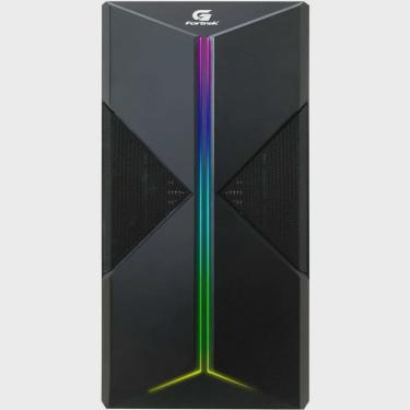 Imagem de Gabinete gamer mid tower sem fan sem fonte fortrek holt rgb preto