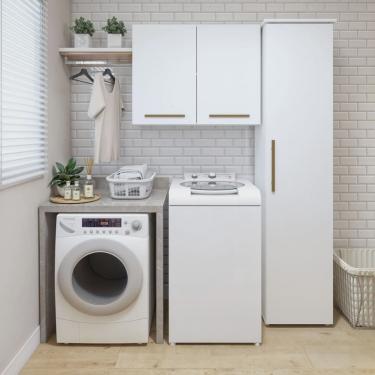 Imagem de Lavanderia Modulada 1 Armário Multiuso e Armário Aéreo Uberlândia