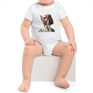 Imagem de Body intantil Porco aventureiro - Alearts, GG