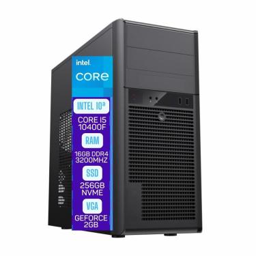 Imagem de Computador Skill Pro Intel 10ª Geração Core i5 10400F 16GB DDR4 Placa de vídeo Geforce 2GB ssd 256GB SP-019