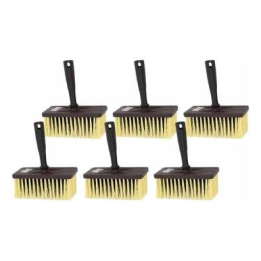 Imagem de Kit 6 Broxa Para Pintura Pedreiro Retangular Roma 15x5,5 Cm