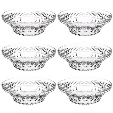 Imagem de Kit 6 Saladeiras Tigela Redonda 3,3L Crippa Transparente Plástica Salada Sobremesa Rest...