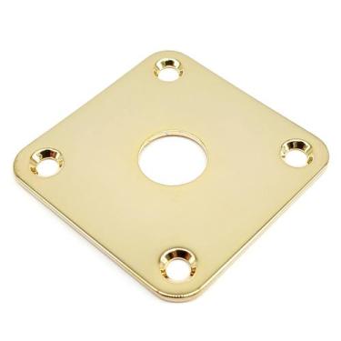 Imagem de Jack plate metal quadrado reto dourado guitarra Les Paul - SPIRIT