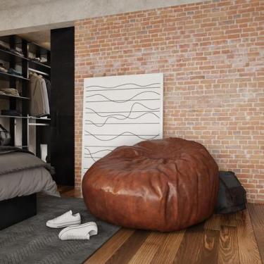 Imagem de Puff Redondo Assis Café - Mobly