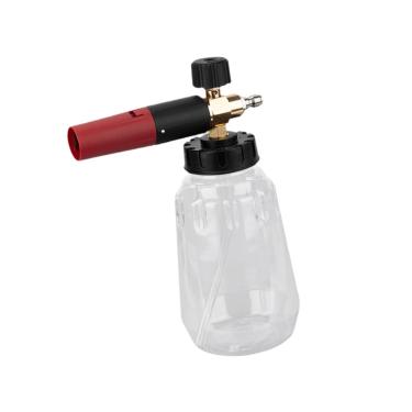 Imagem de Ioensy Garrafa de lavagem de espuma de 1/4 de polegada, conexão rápida, pulverizador de pressão compacto e grande capacidade, multiuso para lavagem de, Transparente 1.5l