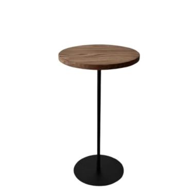 Imagem de Mesa Lateral Verint Design em Madeira e Metal, Cor Preto Fosco – Mesa de Apoio Exclusiva de Alto Padrão para Sala, Quarto ou Escritório (Preto Fosco, 50Cm)