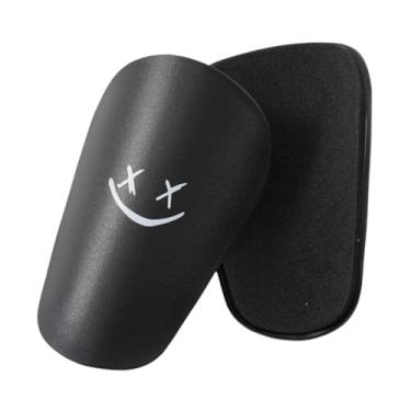 Imagem de oshhni Conjunto de 2 Caneleiras de Futebol para Crianças E Adultos, Equipamento de Proteção Esportiva, Black S 10cmx6cm