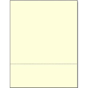 Imagem de Limited Papers (TM) Papel perfurado 8,5 x 11, variedade de tamanhos e cores de perfuração, para formulários, ingressos, cartões postais, cartões de visita. (marfim, 2 a 9 cm da parte inferior)