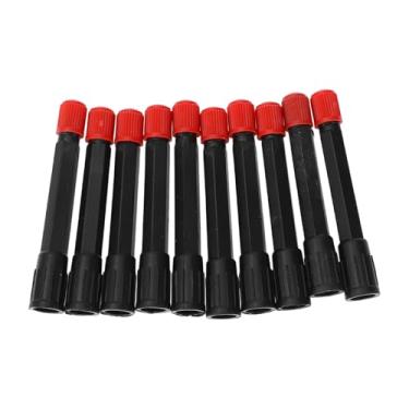 Imagem de Partuto 10 peças de extensão de válvula de pneu de 70 mm universal plástico extensor de haste de válvula de pneu de 180 graus para carro, motocicleta, trailer, caminhão, bicicleta