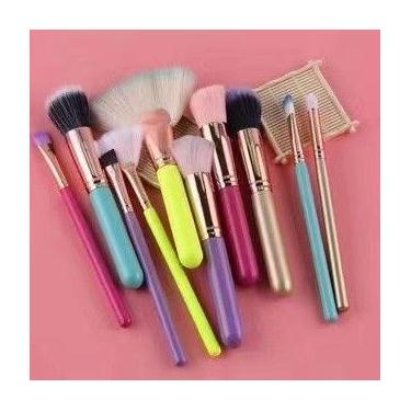 Imagem de Kit 10 peças pincel kabuki precisão Conjunto de Maquiagem para Sombra 