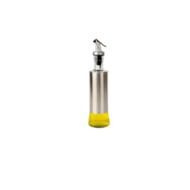 Imagem de Galheteiro Azeite Vinagre 300Ml Vidro Aço Inox Dosador - TOP RIO