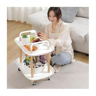 Imagem de Carrinho Organizador Multiuso Com Rodinhas Banheiro Lavanderia Pratele