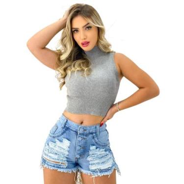 Imagem de Kit 2 Shorts Jeans Curto com 4 Botões: Arrase no Visual - Fortaleza Je