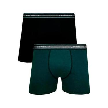 Imagem de Kit/2 Cueca Boxer Lupo 00523-088 Adulto Algodão Com Elastano T. P/GG, 