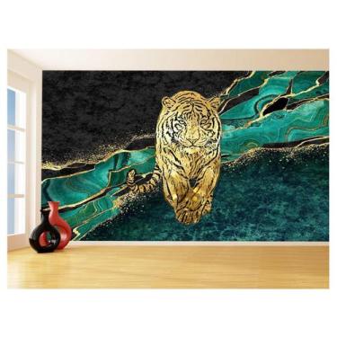 Imagem de Papel De Parede 3D Animais Pop Art Tigre Felino 3,5M Pxa115 - Você Dec