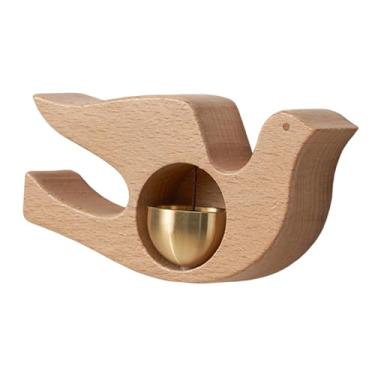 Imagem de IEUDNS Sino de entrada de desenho animado com som claro para lojistas, sino de vento para geladeiras, entrada de negócios ao entrar, Pombo