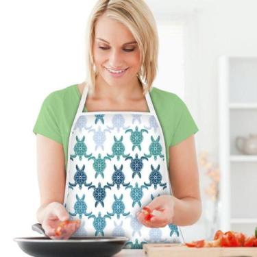 Imagem de Avental de Cozinha diversas atividades PVC Tartaruga - Vida Pratika