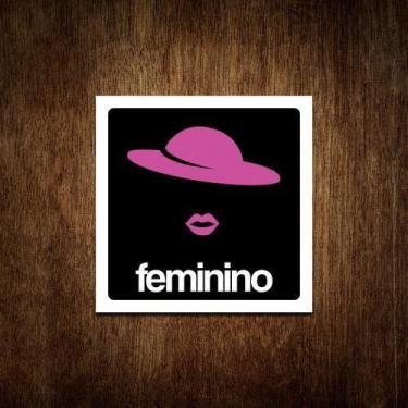 Imagem de Placas Porta Banheiro Sanitário Feminino - Sinalizo