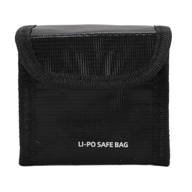 Imagem de Saco seguro para bateria do drone para neo explosão à prova de incêndio, estojo de proteção contra armazenamento de bateria de li (3 baterias com capacidade)
