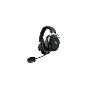 Imagem de Headset Gamer Sem Fio Fallen Morcego RGB, Wireless 2,4 GHz, Bluetooth 5.2, Preto - HE-FN-MO-RG-SF