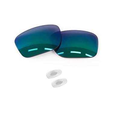 Imagem de Forobb Lentes de reposição polarizadas de 1,6 mm e peças de nariz compatíveis com óculos de sol RayBan RB4263-55 mm - águas rasas - policarbonato polarizado