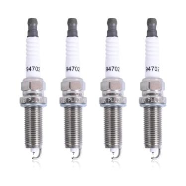 Imagem de Velas de ignição de irídio duplo 94702 compatíveis com Nissan Rogue 2.5L 2013-2018 Altima 2.5L 2014-2020 substitui 94702, DF6H-11A 1UXE18110 BY483DF6H0 conjunto de 4