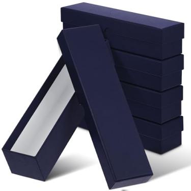 Imagem de Teling 4 peças de caixa de armazenamento de moedas 5 x 5 cm, porta-moedas, colecionadores, porta-moedas, para coleção de centavos, papelão (azul)