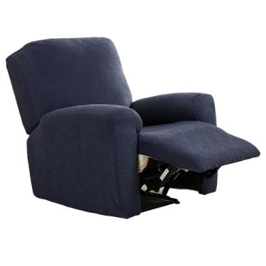 Imagem de Eco-Ancheng Capas reclináveis para poltronas reclináveis elásticas, 4 peças, capas reclináveis de jacquard, capas de sofá antiderrapantes, capas protetoras de móveis para animais de estimação, 13