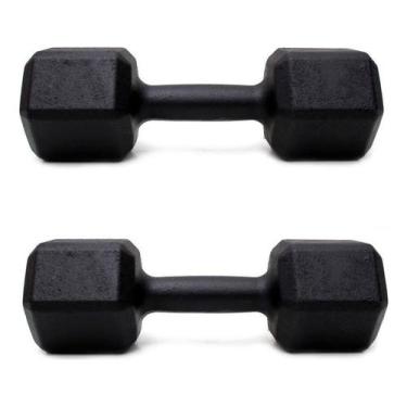 Imagem de Halter Sextavado Pintado 14Kg  HSP14 - GOHARDBR