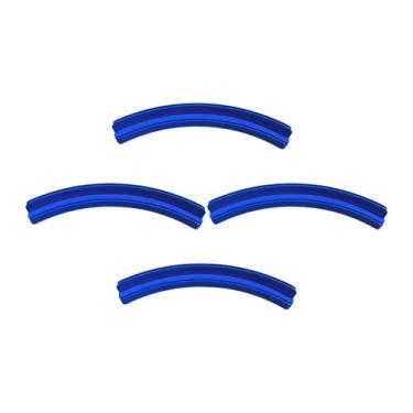 Imagem de MERIGLARE 4x Suportes para Cartas de Baralho Suporte para Baralho Organizador Resistente e Conveniente Bandeja Dupla Camada para Noites de Jogos de Cartas em, Azul Escuro