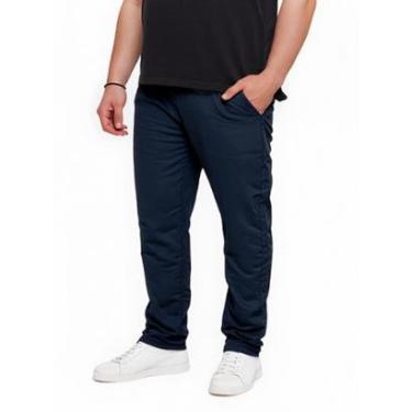 Imagem de Calça Plus Size Masculina Tactel  Popular Casual Treino Academia Bolsos Laterais-Masculino