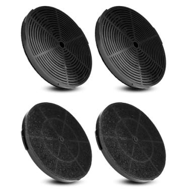 Imagem de QAGGUM Filtro de carvão de carbono adequado para exaustores conversíveis de 76 cm, sem ventilação, parede e ilha, filtro de exaustor substituto WRHF005S2, 4 peças