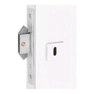 Imagem de Fechadura Interna 622 Porta de Correr Asa de Avião 45mm Ros529 Inox Polido Haga