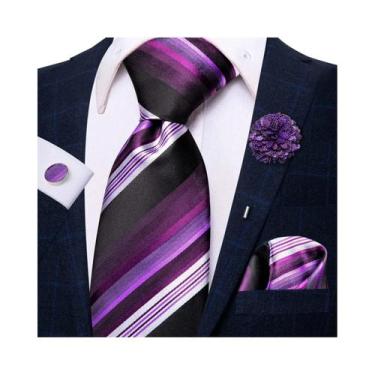Imagem de Gravata de Seda Azul Clara para Casamento - 8,5cm - Hi-tie, N, 3795, X