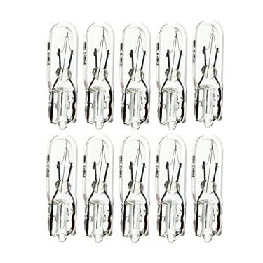 Imagem de ZMShun 10 peças 24 V 1,2 W 286 T5 W2W 37 74 lâmpadas de halogêneo lâmpada de halogêneo para automóvel cunha painel de instrumentos luzes de instrumento T5 lâmpada de painel de carro lâmpadas de