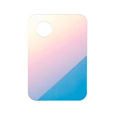 Imagem de shamjina Paleta Acrílica Paleta de de Cor Faça Você Mesmo Paleta de Pintura de Arte para Arte de Unhas Base Líquida Pigmento Batom Presentes P, Paleta