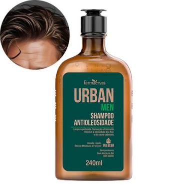 Imagem de Shampoo Masculino Antioleosidade Homem Cabelo Oleoso Urban Men 240ml F