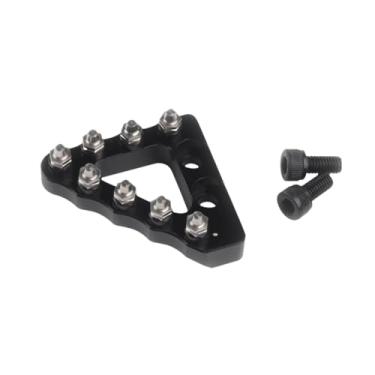 Imagem de Generic Ponta do pedal do freio traseiro para motocicleta, resistente, fácil de instalar, profissional com parafusos, peças para motocicleta, liga de alumínio, Preto