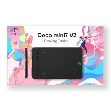 Imagem de Mesa Digitalizadora XP-Pen Deco Mini7 V2 Preto 8 teclas de atalho 16384 níveis de pressão