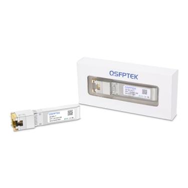Imagem de 10GBASE-T SFP+ para RJ45, chip RTL8261N 10gagbit SFP cobre RJ45, mini transceptor de rede Gbic compatível com Ubiquiti UF-RJ45-10G, Fortinet e outros interruptores abertos