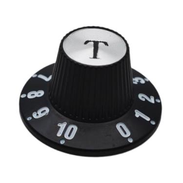 Imagem de JWQFBC Botão de Controle de Guitarra Elétrica, Peça de Instrumento Musical, Botão de Cartola, Acessório para Baixo, T