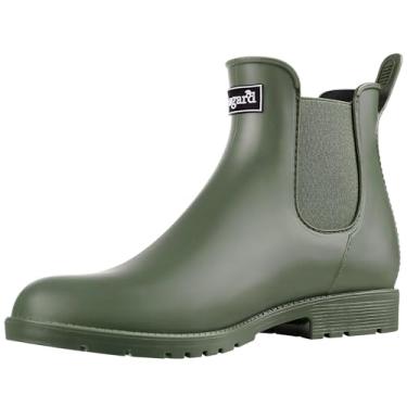 Imagem de Asgard Botas femininas Chelsea impermeáveis até o tornozelo, Nova verde-oliva, 35