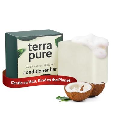 Imagem de Terra Pure Barra de condicionador | Manteiga de cacau enriquecida pela 1-Shoppe | Sem plástico, sem sabão, vegano, à base de plantas, sustentável, ecológica e zero desperdício